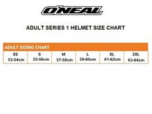 Load image into Gallery viewer, Oneal Adult 1 Series MX Helmet - Stream Grey/Yellow