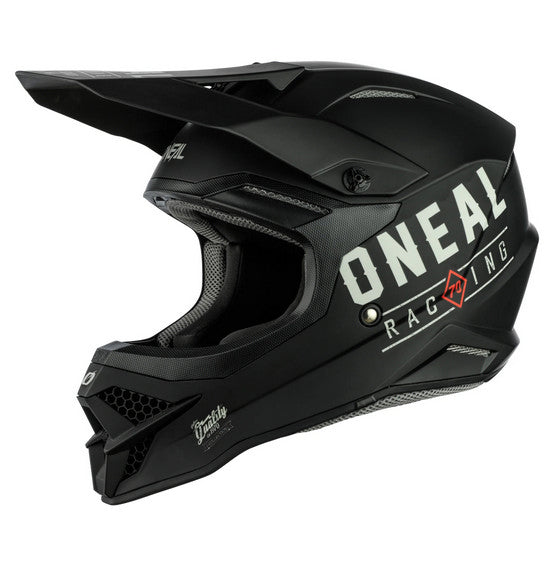 Oneal Adult 3 Series MX Helmet - Dirt Black Grey