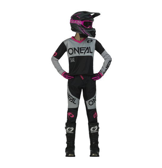 Oneal Girls ELEMENT Racewear V.23 MX Jersey - Black/Pink
