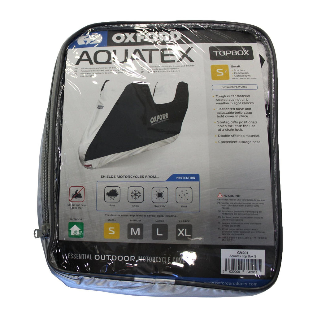 Oxford Aquatex Motorcycle Cover With Top Box - Medium