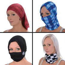 Load image into Gallery viewer, Oxford Comfy Face Mask - 3 Pack - Blue/Black/Grey