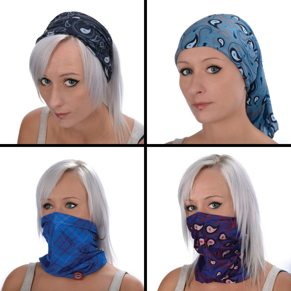 Oxford Comfy Face Mask - 3 Pack - Blue/Black/Grey
