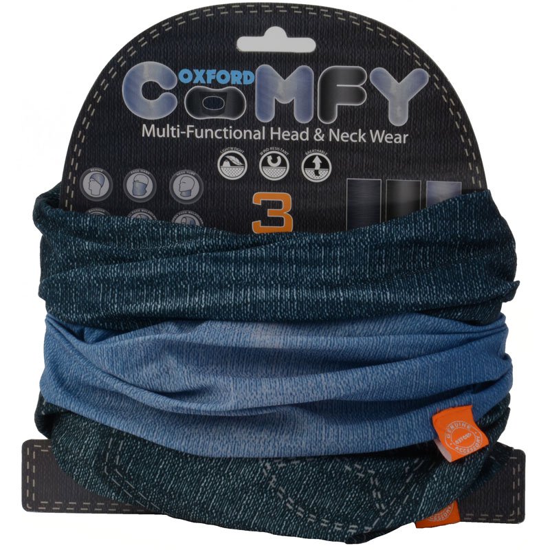 Oxford Comfy Face Mask - 3 Pack - Jeans