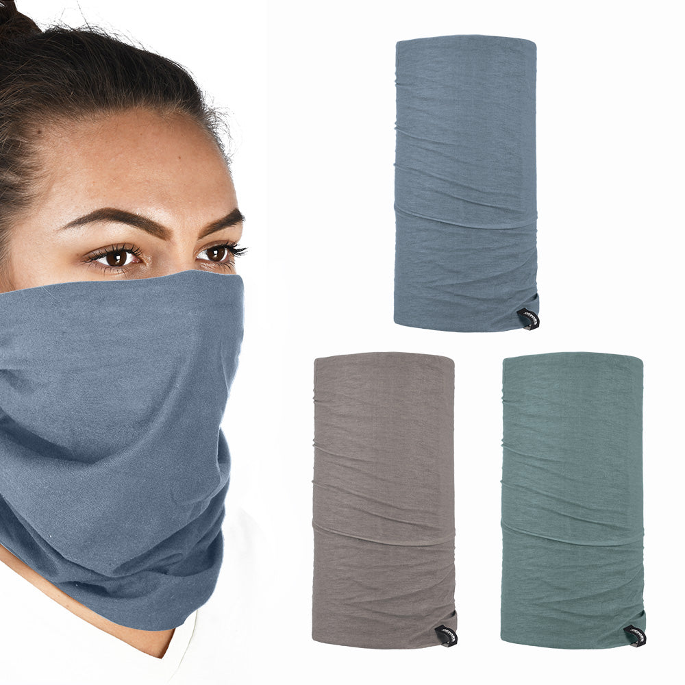 Oxford Comfy Face Mask - 3 Pack - Grey/Taupe/Khaki