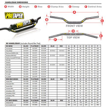 Load image into Gallery viewer, Pro Taper 7/8 SE Handlebars - KX High - Black