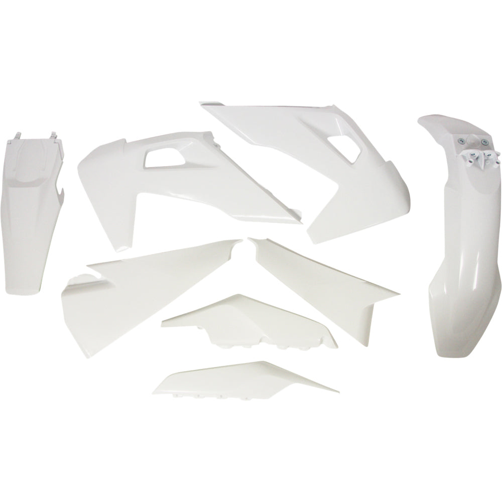 Rtech Plastic Kit - Husqvarna TE150-501 2020-2023 - White