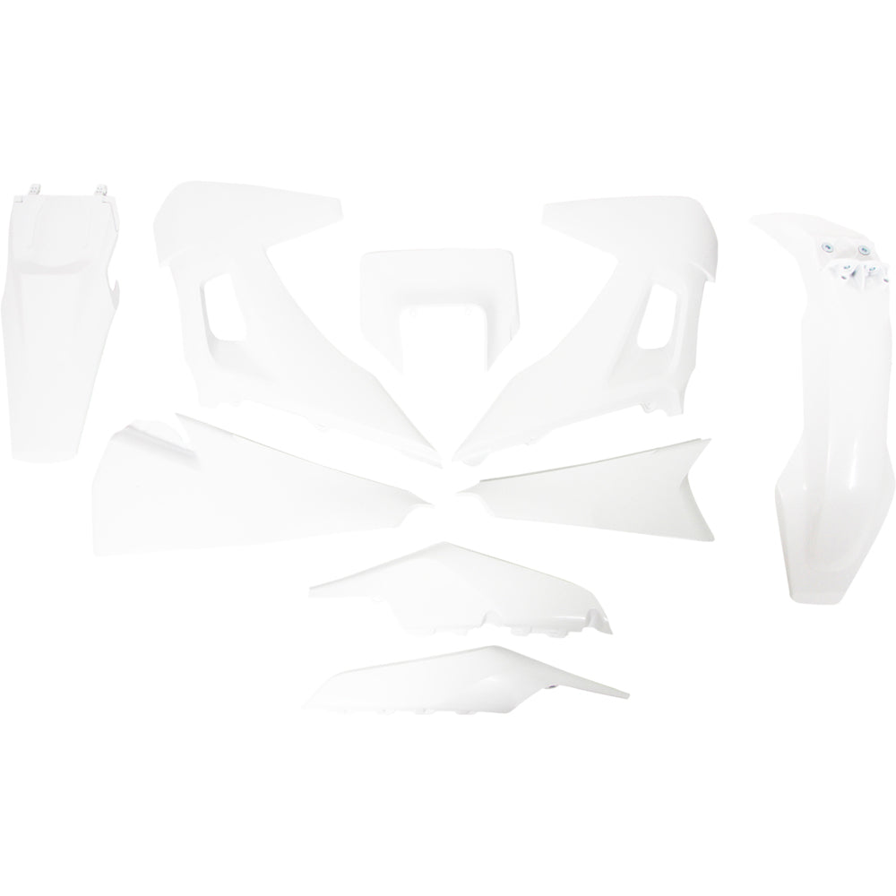 Rtech Plastic Kit - Husqvarna 150-501 TE FE 20-23 - White