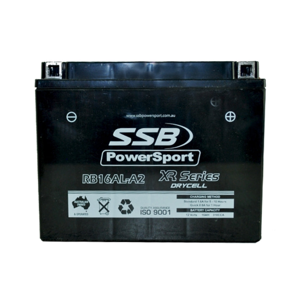 SSB RB16AL-A2 XR Series AGM Motorcycle Battery - YB16AL-A2