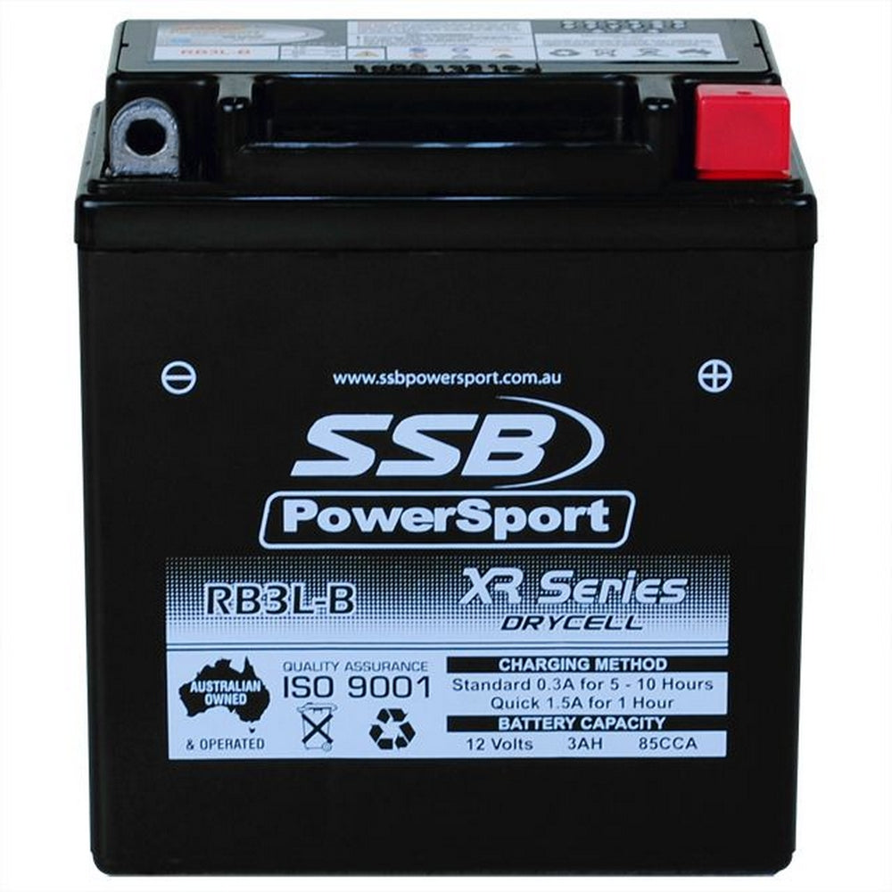 SSB RB3L-B XR Series AGM Motorcycle Battery - YB3L-B