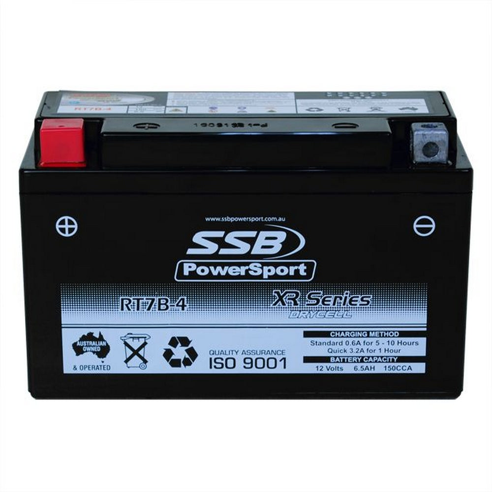 SSB RT7B-4 XR Series AGM Motorcycle Battery - YT7B-4