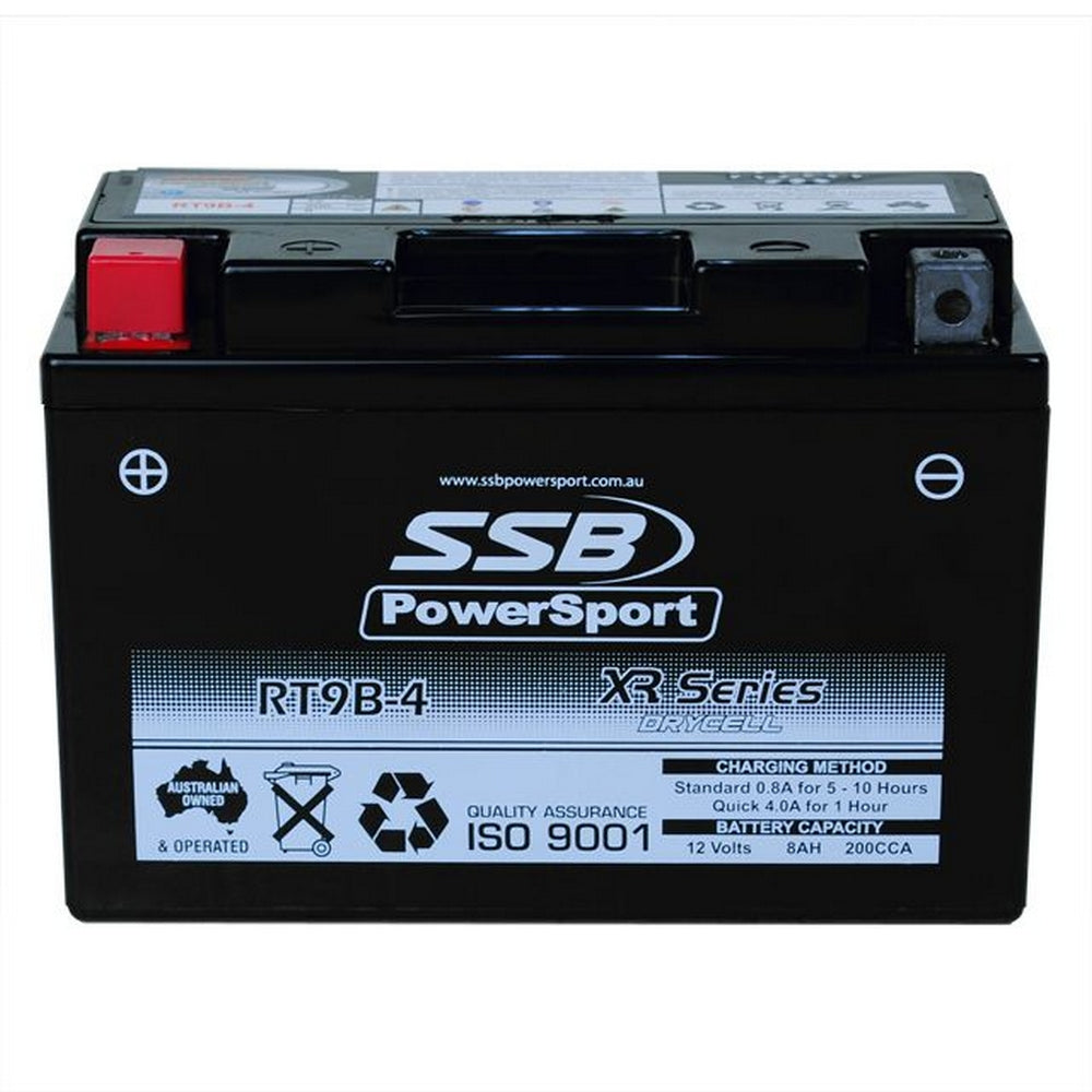 SSB RT9B-4 XR Series AGM Motorcycle Battery - YT9B-4