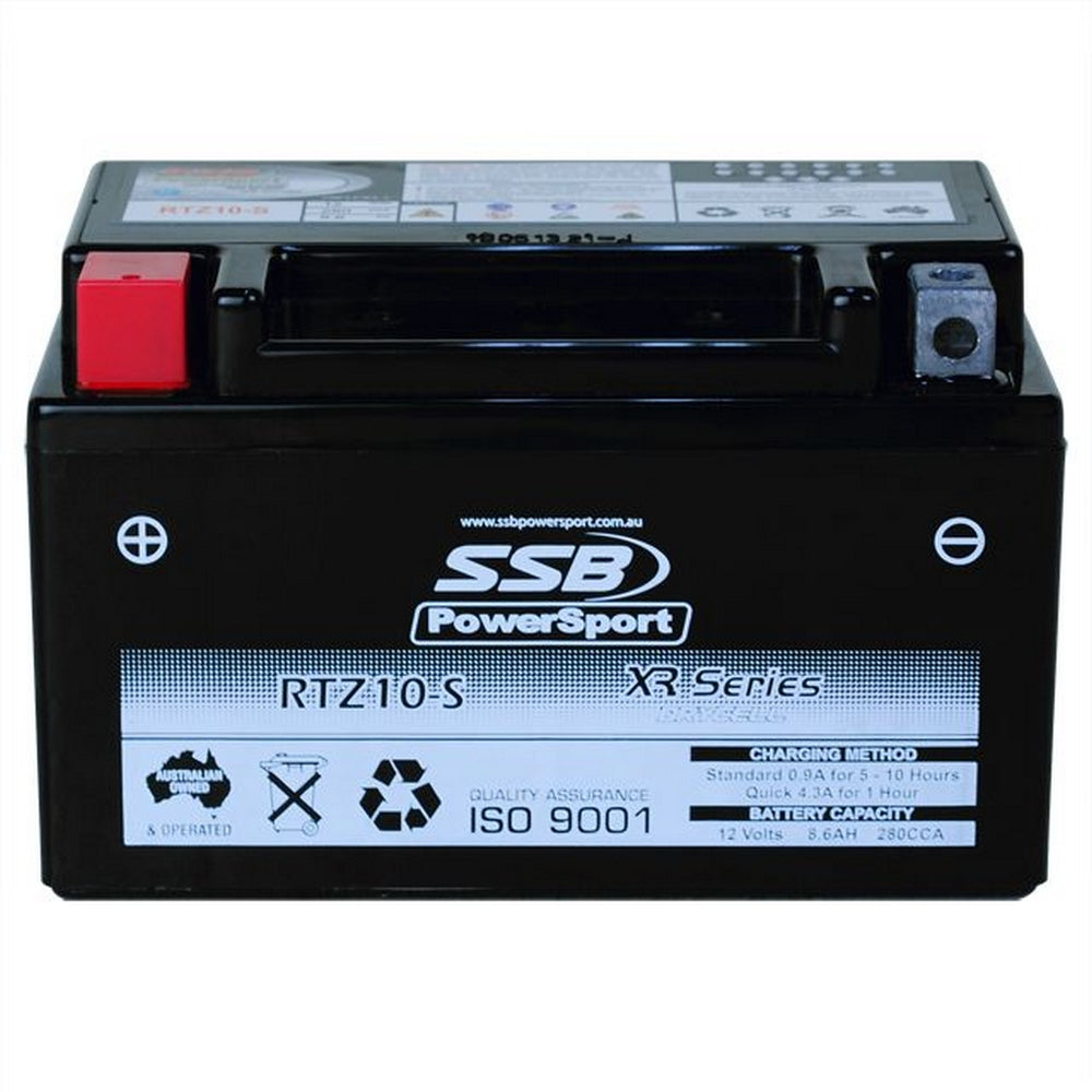 SSB RTZ10-S XR Series AGM Motorcycle Battery - YTZ10-S