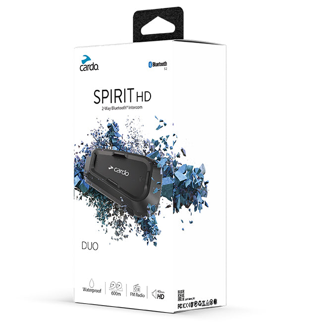Cardo Spirit HD Bluetooth Intercom System - Dual