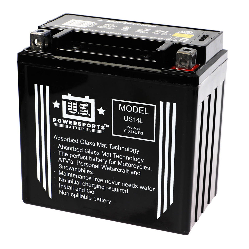 USPS : US14L - HD883/1200 : AGM Motorcycle Battery