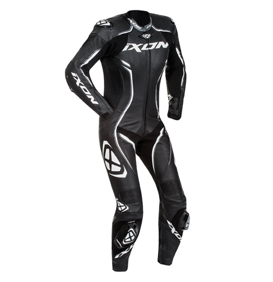 Ixon Ladies Vortex 1 Piece Race Suit - Black/White
