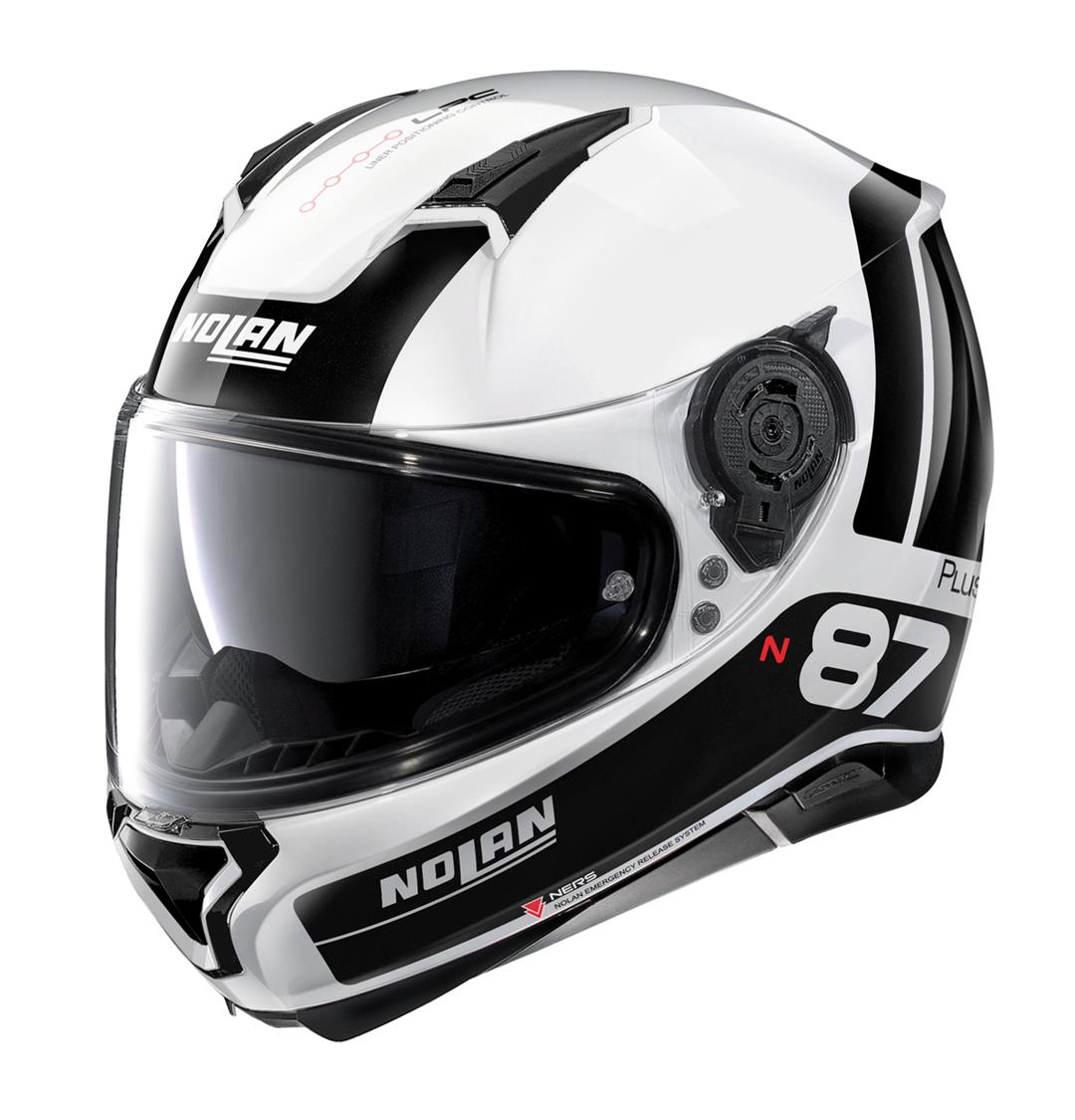 nolan australia helmets Nolan N87 Plus Full Face Helmet - white/black