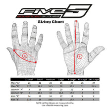 Load image into Gallery viewer, Five_Gloves_Size_Chart