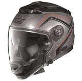Nolan N44 Open Face/Full Face Helmet - chrome
