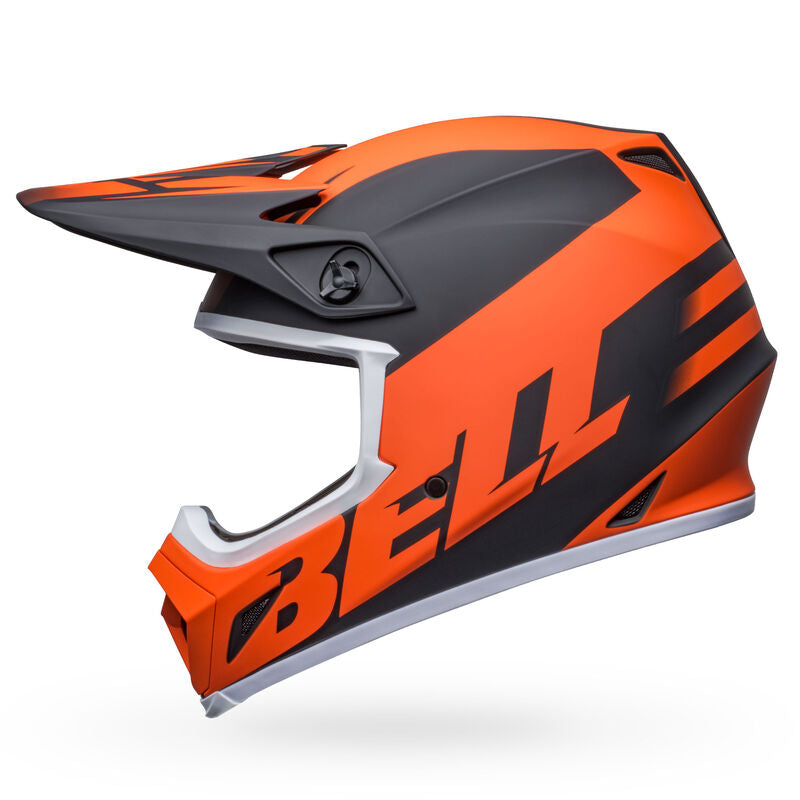Bell MX-9 MIPS Adult MX Helmet - Disrupt Matt Black/Orange
