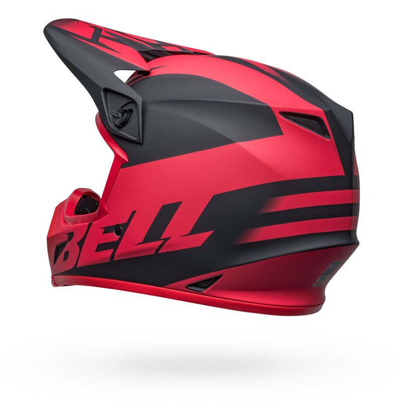 Bell MX-9 MIPS Adult MX Helmet - Disrupt Matt Black/Red