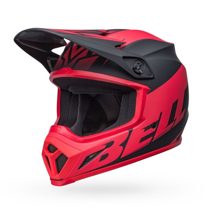 Bell MX-9 MIPS Adult MX Helmet - Disrupt Matt Black/Red
