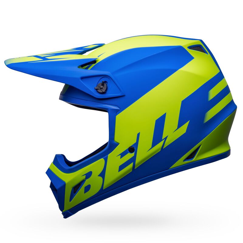 Bell MX-9 MIPS Adult MX Helmet - Disrupt Matt Blue/Hi-Viz