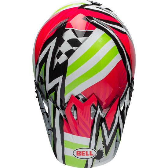 Bell MX-9 MIPS Peak - Tagger Asymmetric Pink/Green