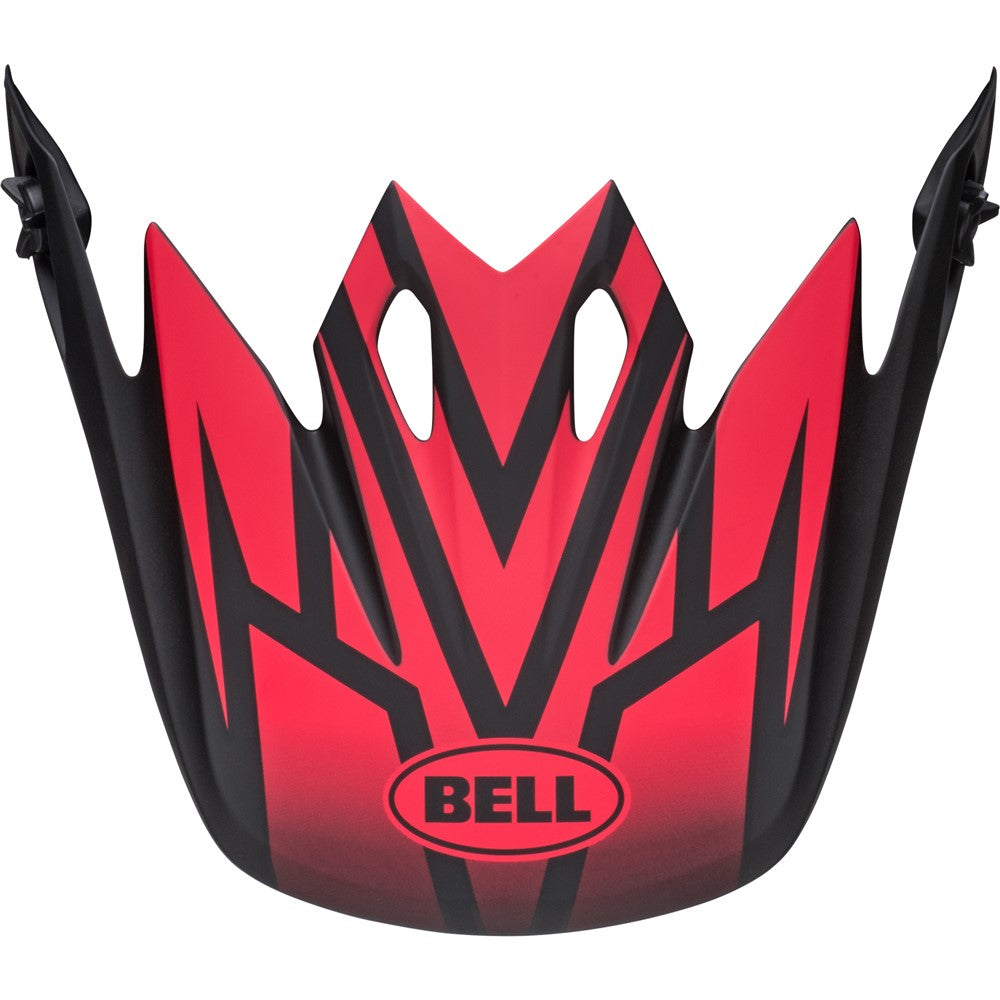 Bell MX-9 MIPS Peak - Disrupt Matt Black/Red