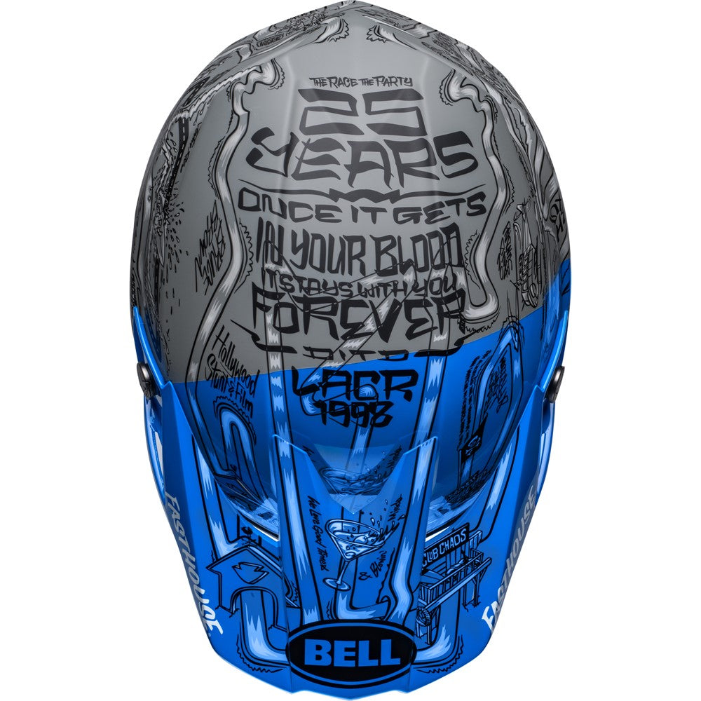 Bell Moto-10 MX Helmet - Spherical Fasthouse DITD LE Blue/Grey