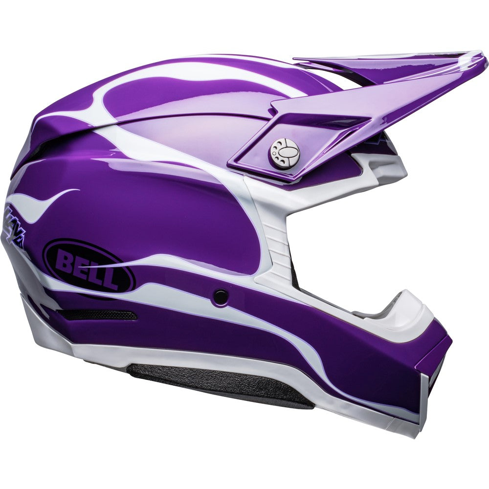 Bell Moto-10 MX Helmet - Spherical Slayco LE Purple/White