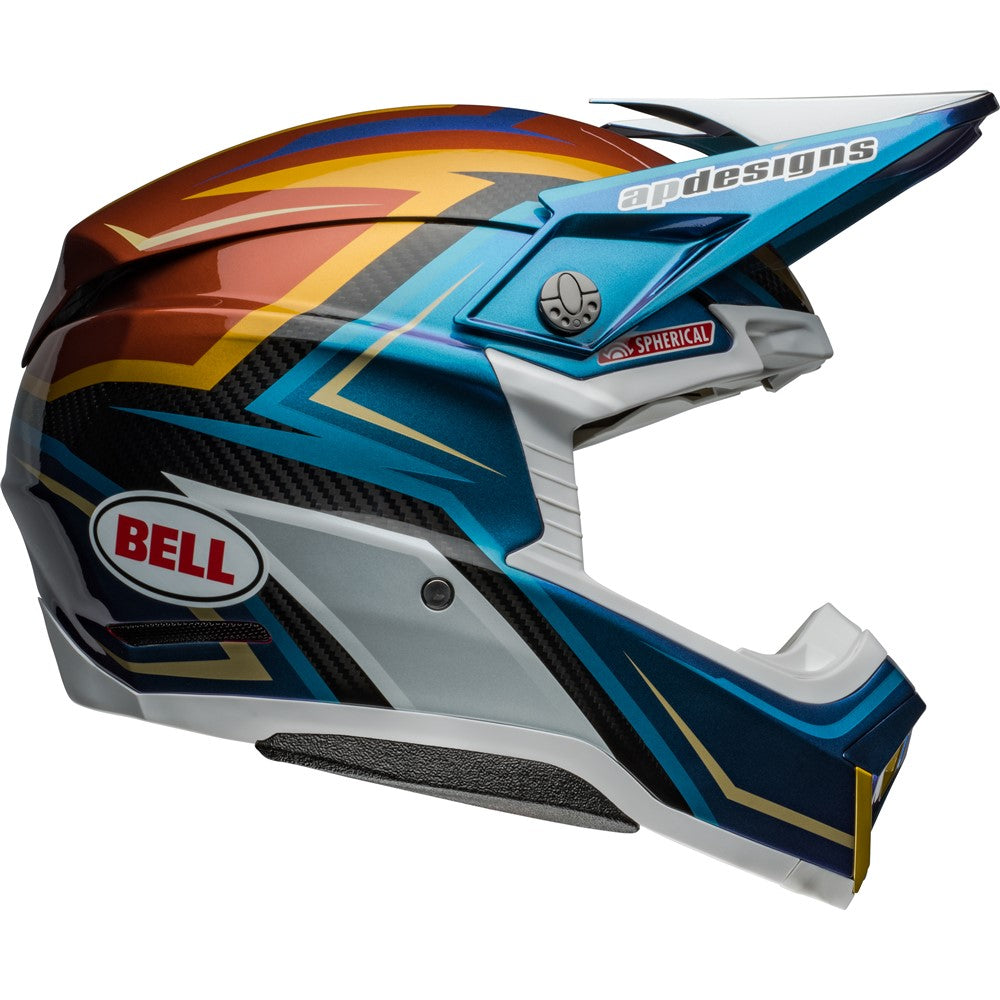 Bell Moto-10 MX Helmet - Spherical Tomac 24 White/Gold