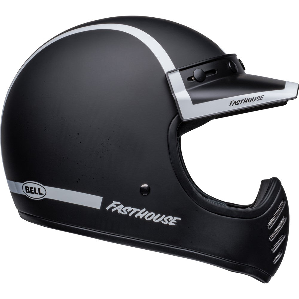 Bell Moto-3 Adult MX Helmet - Fasthouse Old Road Black/White