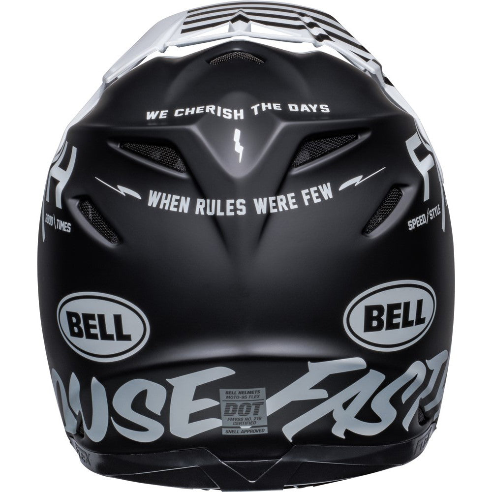 Bell Moto-9S Flex Helmet - Fasthouse Flex Crew Matt Black/White