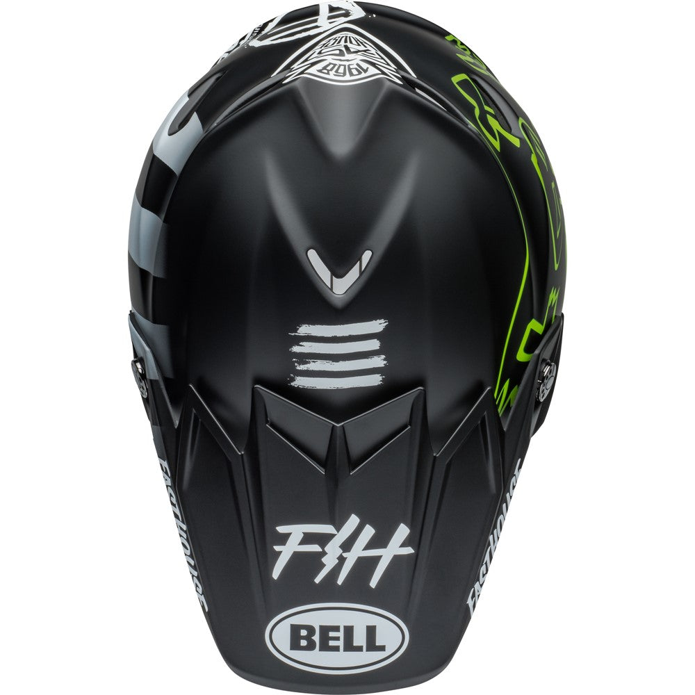 Bell Moto-9S Flex Helmet - Fasthouse MC Core Matt Black/Yellow