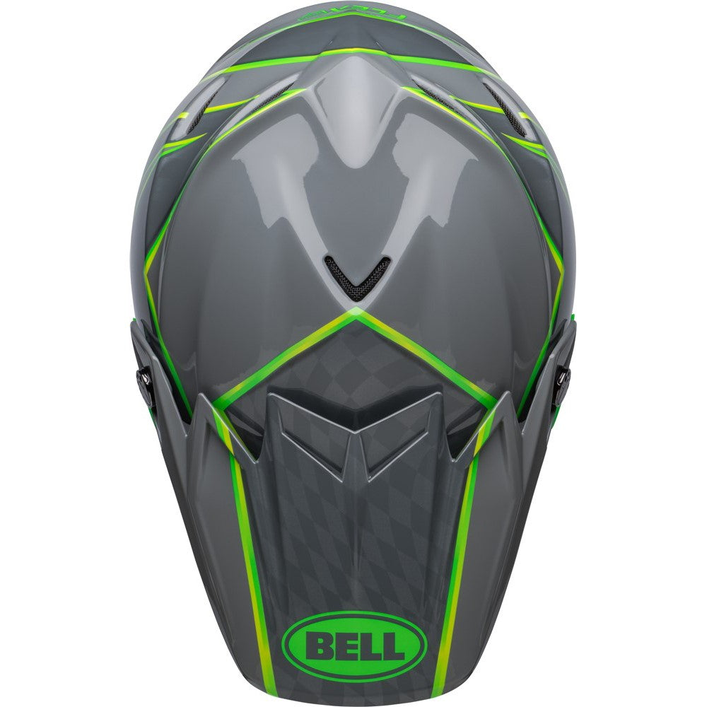 Bell Moto-9S Flex Helmet - Sprite Gloss Grey/Green
