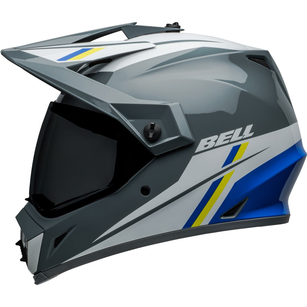 Bell MX-9 Adventure MIPS Helmet - Alpine Gloss Grey/Blue