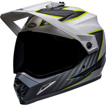 Load image into Gallery viewer, Bell MX-9 Adventure MIPS Helmet - Dalton White/Hi Viz Yellow