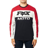 FOX CHARGER LS AIRLINE KNIT TOP [BLACK/RED]