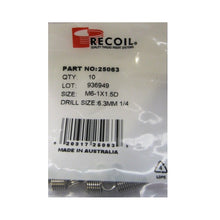 Load image into Gallery viewer, Recoil M6 x 1.0 x 1.5D Thread Repair Inserts - Packaging