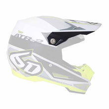 Load image into Gallery viewer, 6D-72-6016 - Peak/visor for the 6D ATR-2 adult offroad/dirt helmet in Metric White/Neon colourway