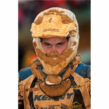 Load image into Gallery viewer, TA-177760W - white Twin Air helmet mud deflector - keep the weighty mud off your helmet peak in those muddy races