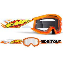 Load image into Gallery viewer, FMF POWERCORE Goggle Assault Grey - Clear Lens
