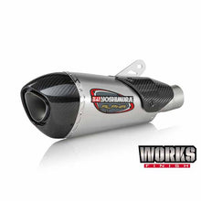 Load image into Gallery viewer, YM-11260BP520 - Yoshimura Alpha T Works Finish Street Series Slip-On (in stainless/stainless/carbon fibre) for 2018 Suzuki GSX250R