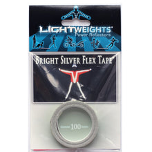Load image into Gallery viewer, Lightweights Reflective Flex Tape Silver 2.5m