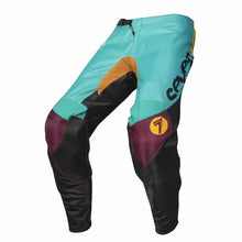 Load image into Gallery viewer, Seven&#39;s Annex Exo pants in black and aqua colourway