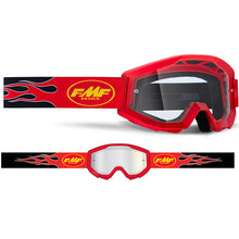 Load image into Gallery viewer, FMF POWERCORE Goggle Flame Red - Clear Lens