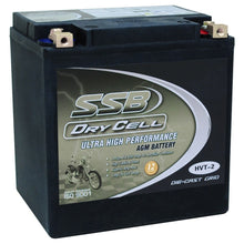 Load image into Gallery viewer, SSB AGM Ultra High Performance Motorcycle Battery - HVT-2