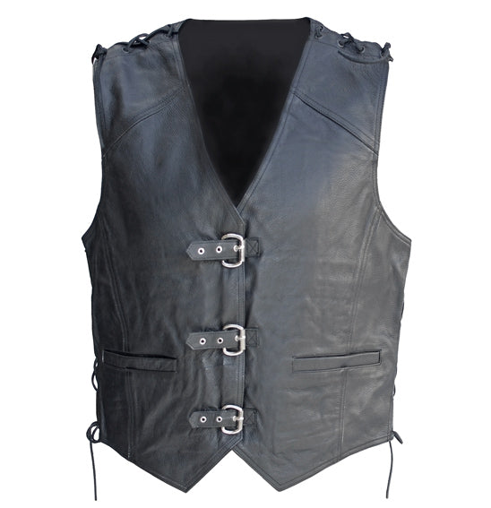 NEO Leather Vest Laced (Buckles)