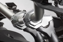 Load image into Gallery viewer, SW Motech Offset 28mm Handlebar Risers - H=30mm Back 22mm - Silver