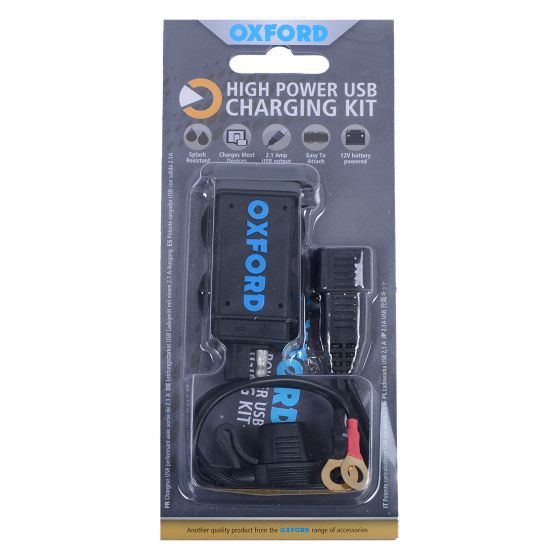 Oxford USB High Power Charging Kit - 2.1Amp
